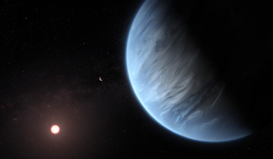 Ein Bild der Nasa zu dem Exoplaneten K2-18b. 
