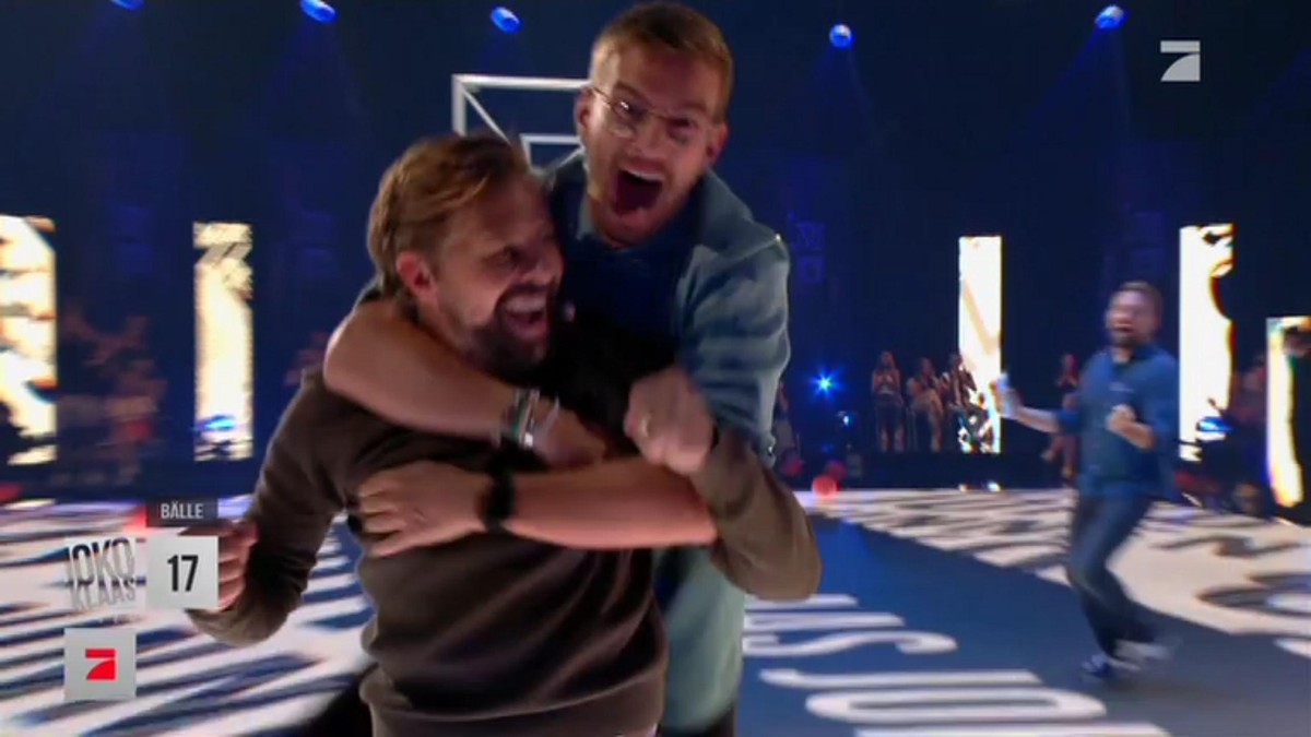 Klaas und Joko im Finale: Die beiden freuten sich über die gewonnene Sendezeit von 15 Minuten.