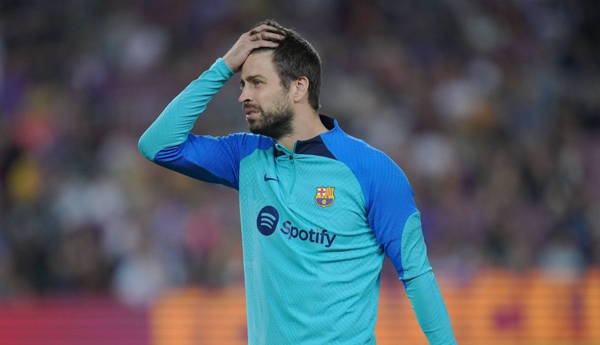 Mandatory Credit: Photo by Pressinphoto/Shutterstock 13489127a Gerard Pique of FC Barcelona, Barca FC Barcelona v Athletic Club, La Liga, date 11. Football, Spotify Camp Nou Stadium, Barcelona, Spain  ...