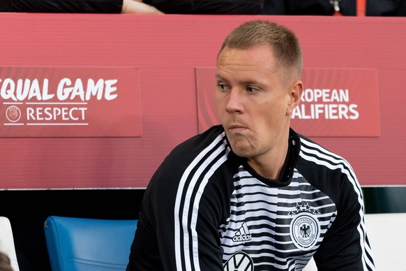 Belfast, Nordirland 09.09.2019, UEFA EM Qualifikation, Runde 6, Gruppe C, Nordirland - Deutschland, Torwart Marc-Andre ter Stegen (GER) Schaut, looks on ( Belfast Windsor Park Nordirland United Kingdo ...