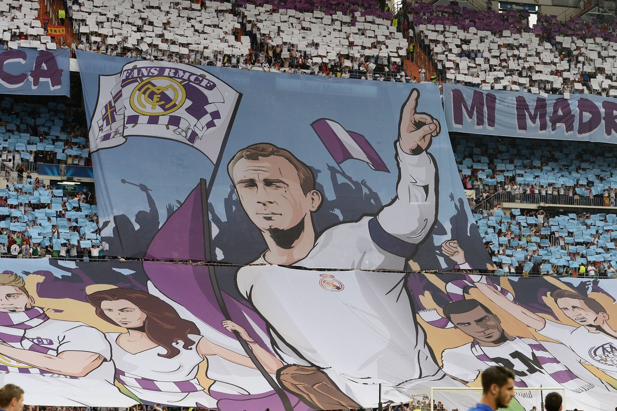 Mg Madrid (Spagna) 13/05/2015 - Champions League / Real Madrid- Fans Real Madrid - Alfredo di Stefano PUBLICATIONxNOTxINxITA

MG Madrid Spagna 13 05 2015 Champions League Real Madrid supporters Real ...