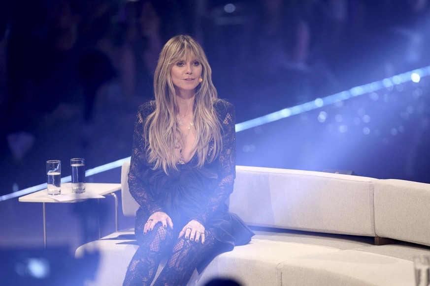 DUESSELDORF, GERMANY - MAY 23: Heidi Klum at the &quot;Germany&#039;s Next Top Model&quot; finals at ISS Dome on May 23, 2019 in Duesseldorf, Germany. (Photo by Florian Ebener/Getty Images)