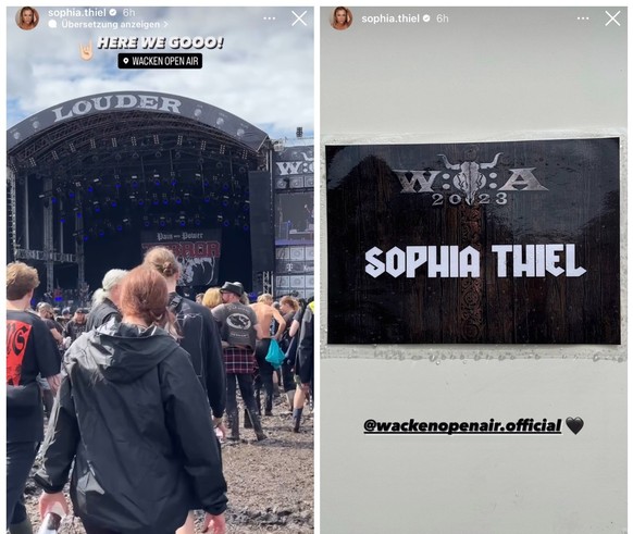 Auf dem Festival hat Sophia auch ihren eigenen Bereich.