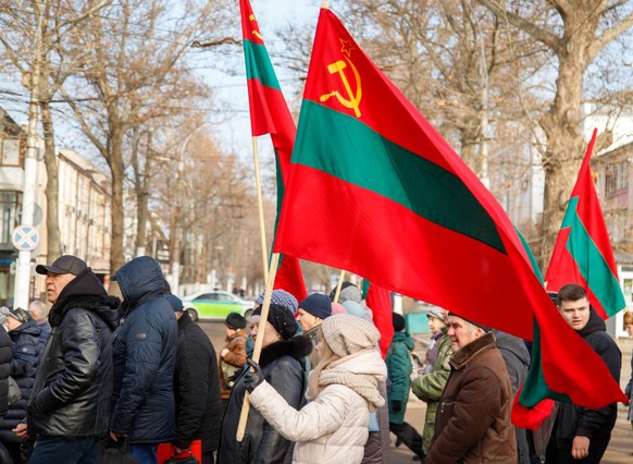 Tiraspol, Protest gegen die von Moldawien eingef