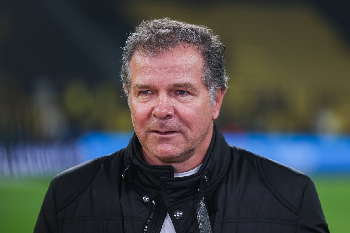 04.10.2023, Fussball, Saison 2023/2024, UEFA Champions League, Gruppenphase, Borussia Dortmund - AC Milan, Andreas Andy M�ller, ehemaliger Spieler von Borussia Dortmund, Dortmund Signal Iduna Park NRW ...