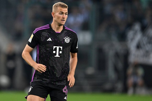 MONCHENGLADBACH - Matthijs de Ligt of FC Bayern Munchen during the German Bundesliga match between Borussia Monchengladbach and FC Bayern Munchen at the Borussia-Park stadium on September 2, 2023 in M ...