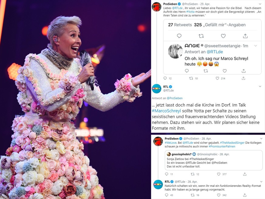 Dschungelcamp-Moderatorin Sonja Zietlow war Kandidatin bei "The Masked Singer". Nach der Enthüllung brach ein Twitter-Zoff zwischen RTL und ProSieben aus.