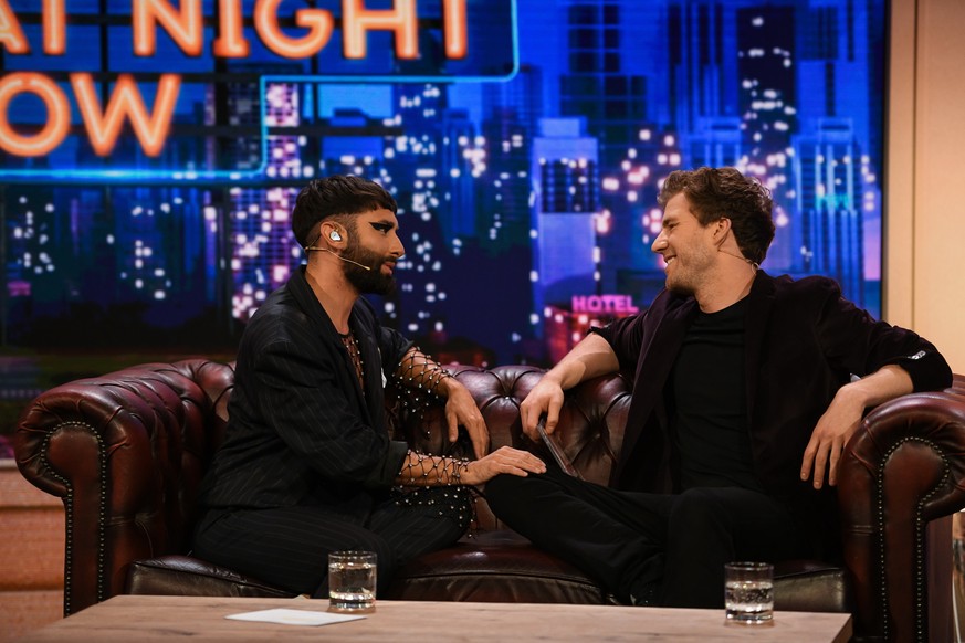 Conchita Wurst (l.); Luke Mockridge (r.)