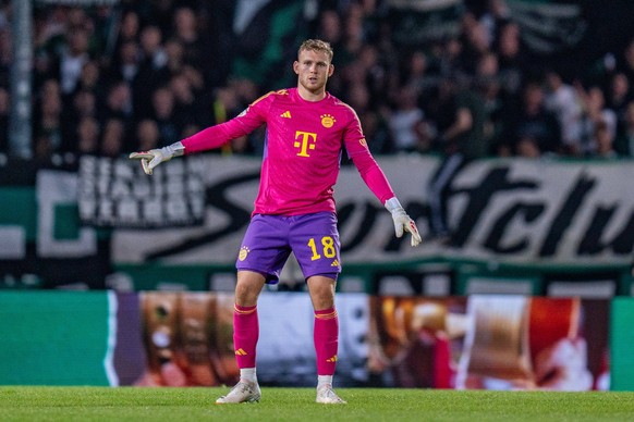 Daniel Peretz FC Bayern Muenchen, 18 SC Preussen Muenster vs. FC Bayern Muenchen , Fussball, DFB Pokal, 1. Runde, 26.09.2023 DFL REGULATIONS PROHIBIT ANY OUSE OF PHOTOGRAPHS AS IMAGE SEQUENCES AND/OR  ...