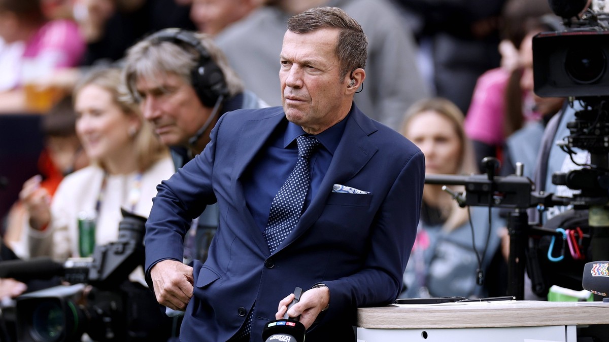 MATTHAEUS Lothar TV Komentator UEFA Nations League Finals Spiel um den 3.Platz Deutschland - Frankreich 0 : 2 am 08.06.2025 in Stuttgart *** MATTHAEUS Lothar TV commentator UEFA Nations League Finals ...