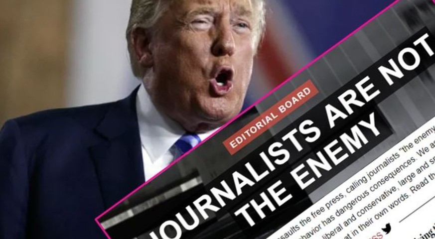 "Journalists are not the enemy" – US-Zeitungen verbünden sich gegen Trump