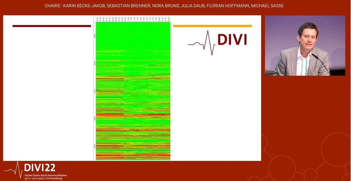 Eine Heatmap zeigt, wie viele Kinderintensiv-Kliniken in München in den vergangenen Jahren keine neuen Patienten mehr aufnehmen konnten.