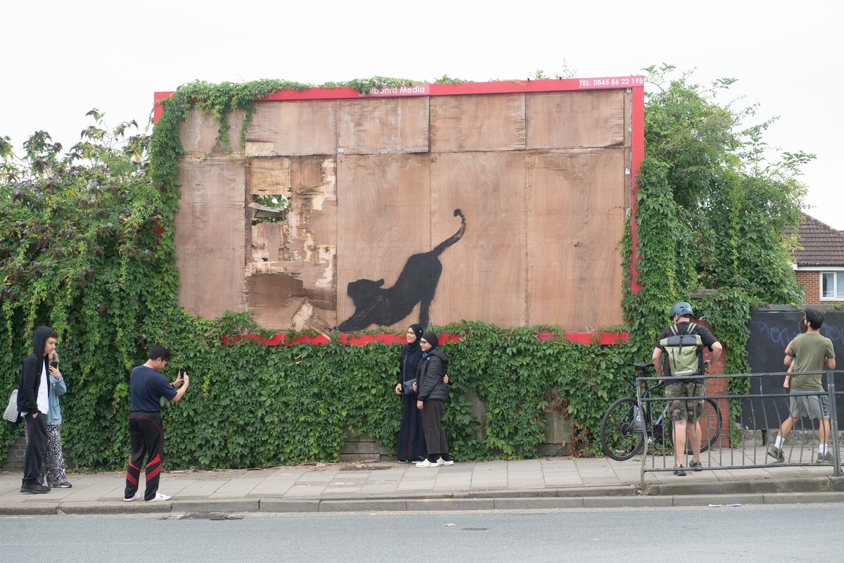 Ein neues Werk von Banksy ist in London aufgetaucht.