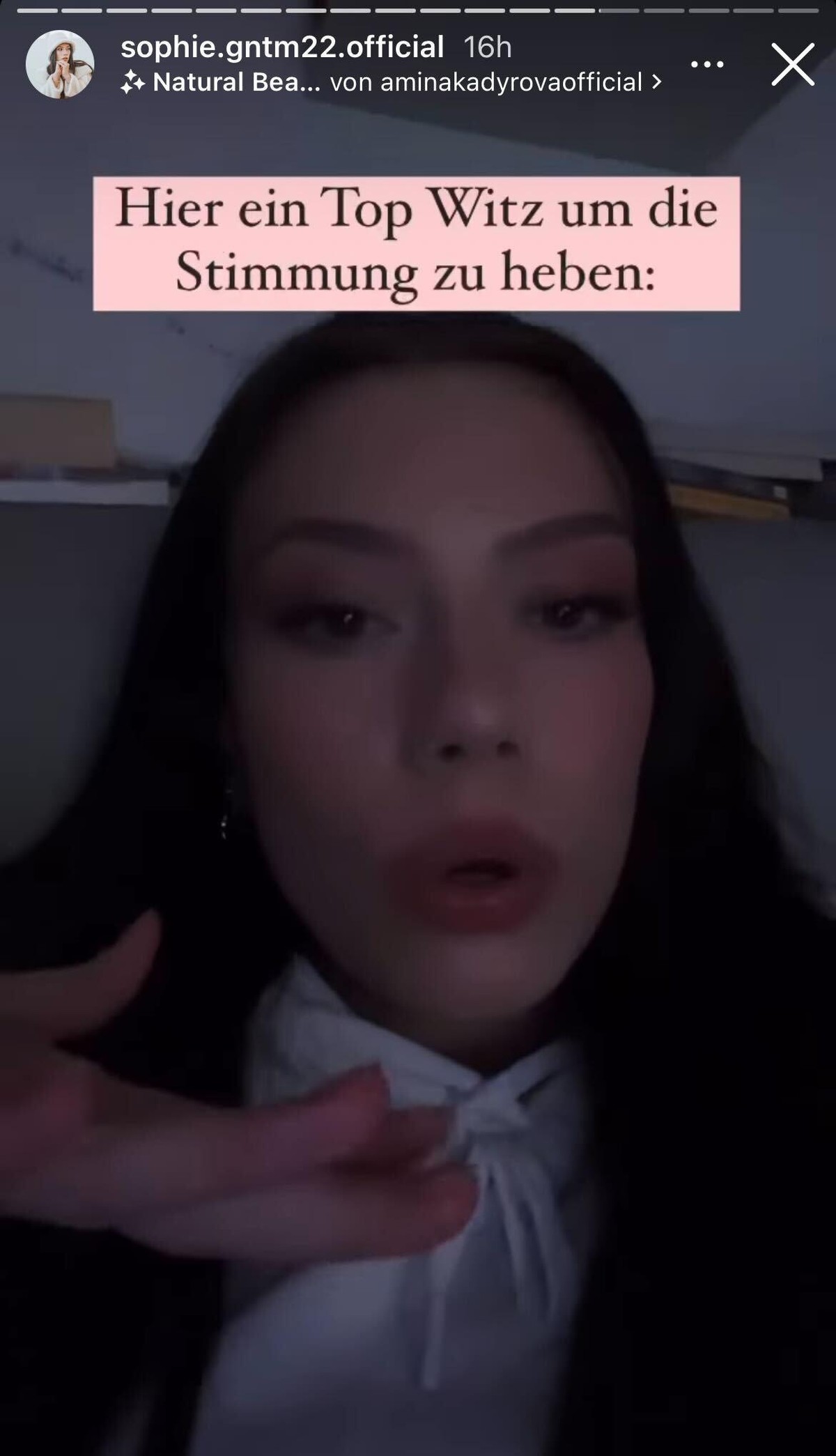 Sophie hat nach dem "GNTM"-Exit einen lockeren Gag auf Lager.