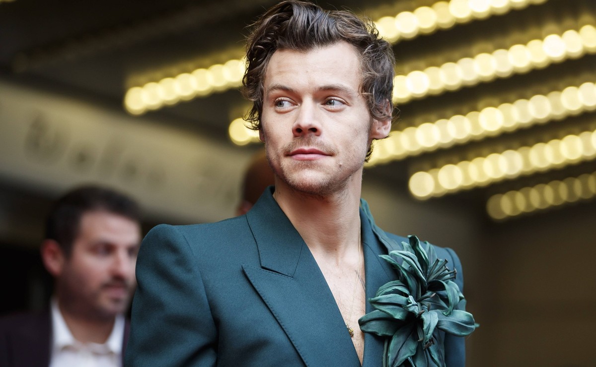 September 11, 2022, Toronto, ON, CANADA: Harry Styles photographed on the red carpet of The Princess of Wales Theatre for the film My Policeman during the Toronto International Film Festival, Sunday,  ...