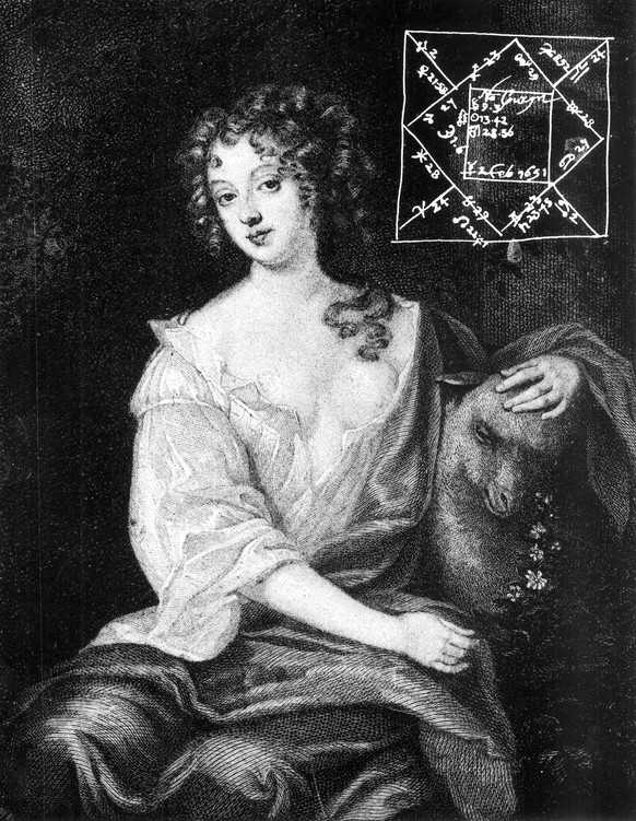 Die Schauspielerin und Skandalnudel Nell Gwyn, um 1680.