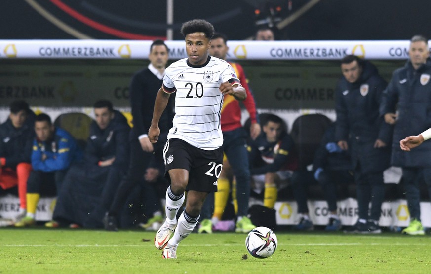 Karim Adeyemi im Trikot der deutschen Nationalmannschaft beim 2:1 gegen Rumänien