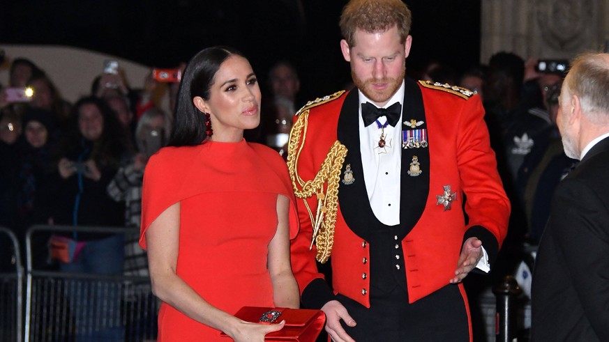 Prince Harry and Meghan Duchess of Sussex attend Mountbatten Music festival at Royal Albert Hall, London . 07/03/2020. London, United Kingdom. Prince Harry &amp; Meghan Duchess of Sussex Mountbatten f ...