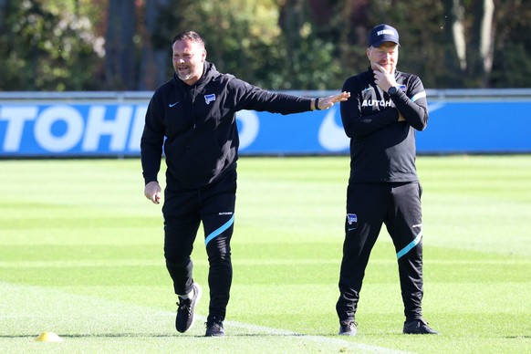 Pal Dardai (l.) und Andreas "Zecke" Neuendorf arbeiteten zusammen als Trainer bei Hertha.