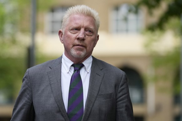 FILE - Former tennis player Boris Becker arrives at Southwark Crown Court in London, Friday, April 29, 2022. It has been reported on Friday, Dec. 9, 2022 that Becker is set to be released from HMP Hun ...