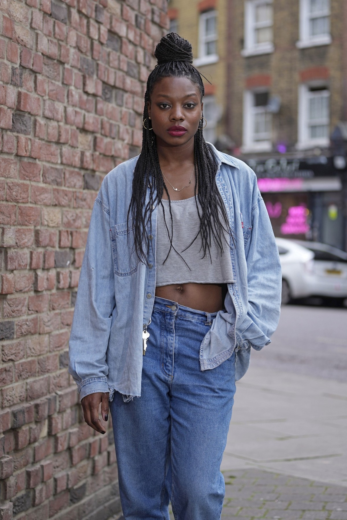 Director Nia DaCosta poses for a portrait in London on Friday, Sept. 1, 2023, to promote her film "The Marvels." (AP Photo/Kin Cheung)