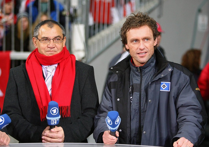 Apropos Bayern: Quälix Magath (l.) war 2005 übrigens Trainer beim Rekordmeister. Rechts: Thomas Doll. 