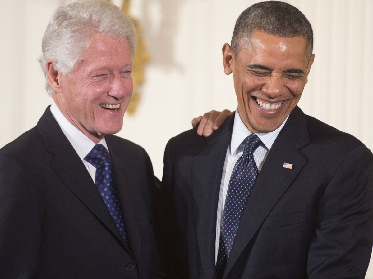 Barack Obama und Bill Clinton
