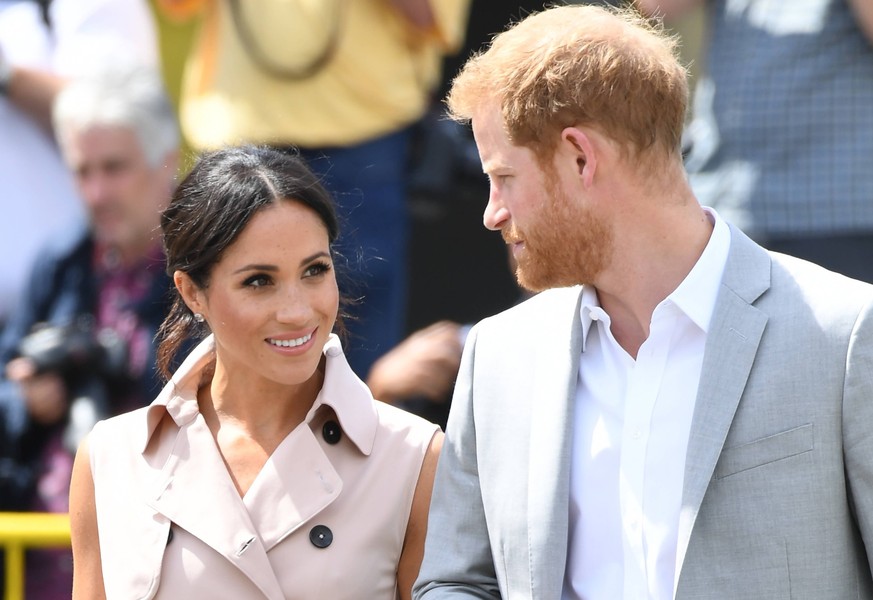 Nelson Mandela centenary exhibition Prince Harry, Duke of Sussex and Meghan Duchess of Sussex visiting the Nelson Mandela Centenary Exhibition, Queen Elizabeth Centre, South Bank, London. Photo credit ...