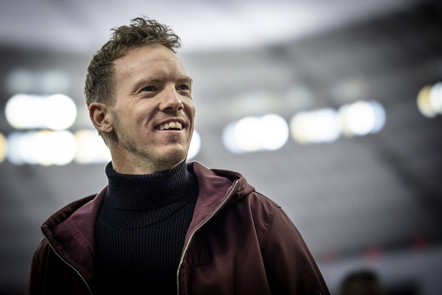 DFL Bayer 04 Leverkusen vs. FC Bayern Muenchen, 19.03.2023 Julian Nagelsmann Cheftrainer FC Bayern Muenchen Bayer 04 Leverkusen gegen den FC Bayern Muenchen an Spieltag 25 der 1. Fussball-Bundesliga a ...