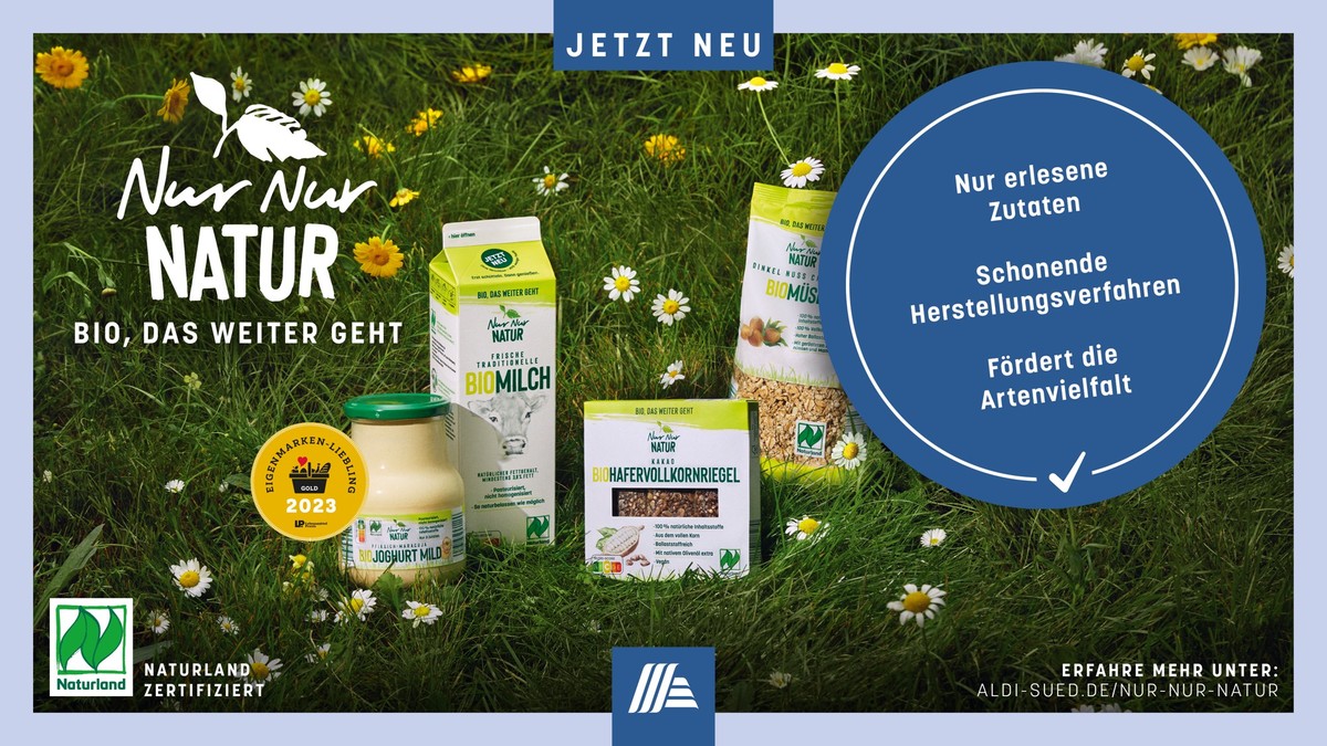 Aldi Süd senkt Preise für ausgewählte Bio-Produkte.