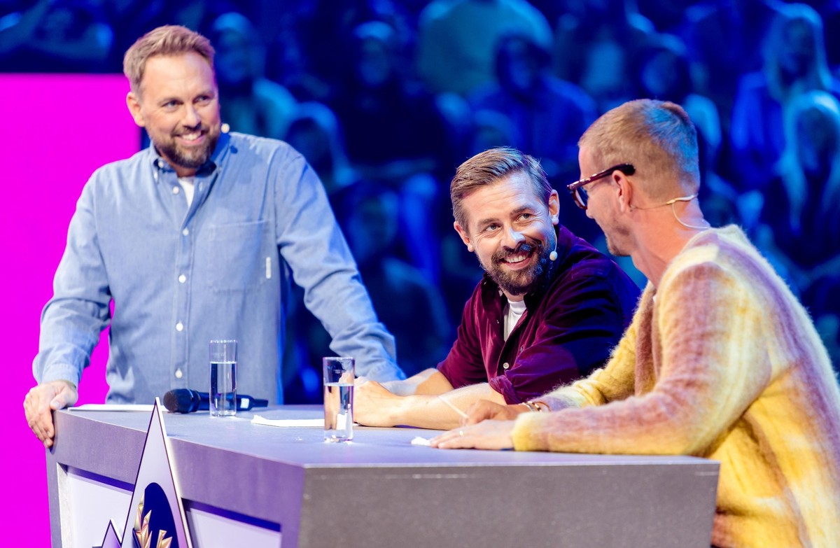 (v.l.n.r.) Steven Gätjen; Klaas Heufer-Umlauf; Joko Winterscheidt
