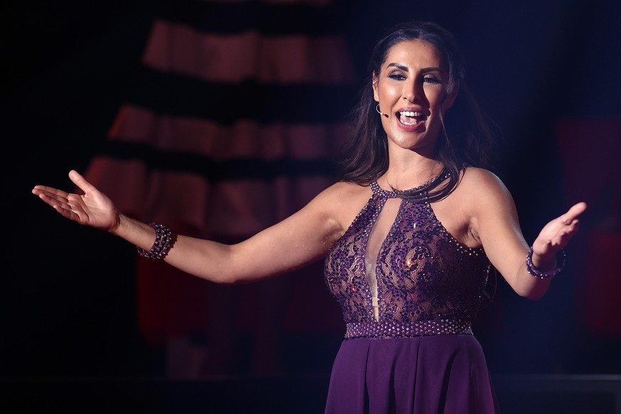 COLOGNE, GERMANY - MARCH 19: Senna Gammour performs on stage during the 3rd show of the 14th season of the television competition &quot;Let&#039;s Dance&quot; on March 19, 2021 in Cologne, Germany. (P ...