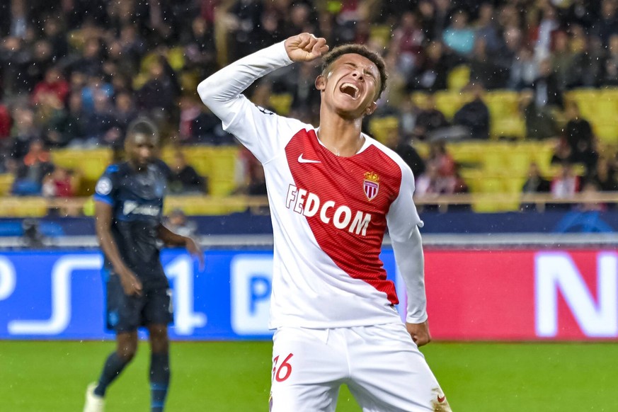 Sofiane Diop (AS Monaco) FOOTBALL : AS Monaco vs Club Bruges - Ligue des Champions - Monaco - 06/11/2018 NorbertScanella/Panoramic PUBLICATIONxNOTxINxFRAxITAxBEL