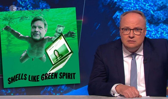 Rocken die Grünen und übernehmen 2021 die Regierung? Oliver Welke von der "heute-show" (ZDF) schaut (noch) ungläubig.
