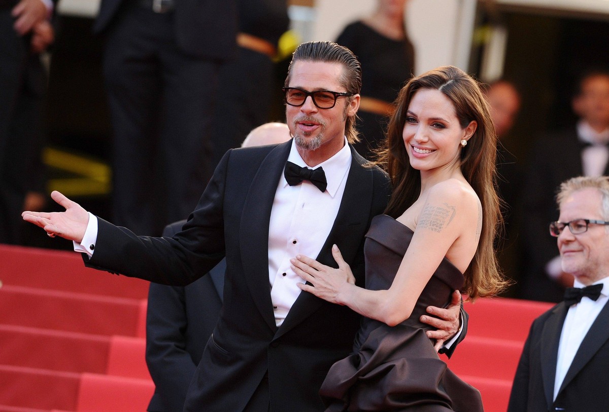 64th Cannes Film Festival Tree of Life screening Brad Pitt and Angelina Jolie arriving for the screening of the film The Tree of Life presented in competition in the Feature Films section as part of t ...