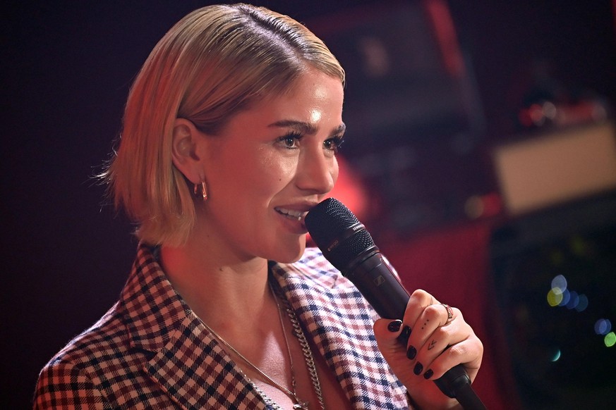 German rapper Loredana performs at the TV gala &quot;A Heart for Children&quot; (&quot;Ein Herz fuer Kinder&quot;) in Berlin, Germany, December 5, 2020. Britta Petersen/Pool via REUTERS