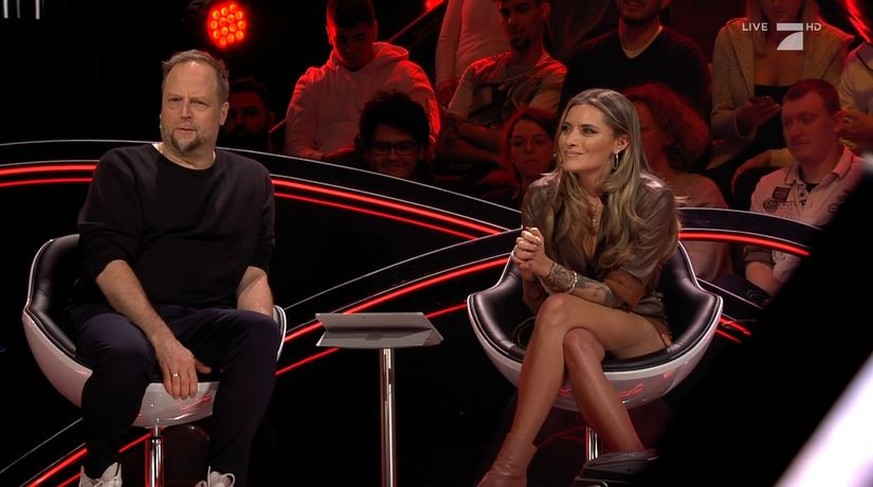 Smudo und Sophia Thomalla in der ProSieben-Show "Alle gegen einen".