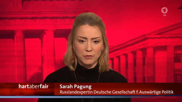 Sarah Pagung sieht "großen Machtanspruch" bei Putin.