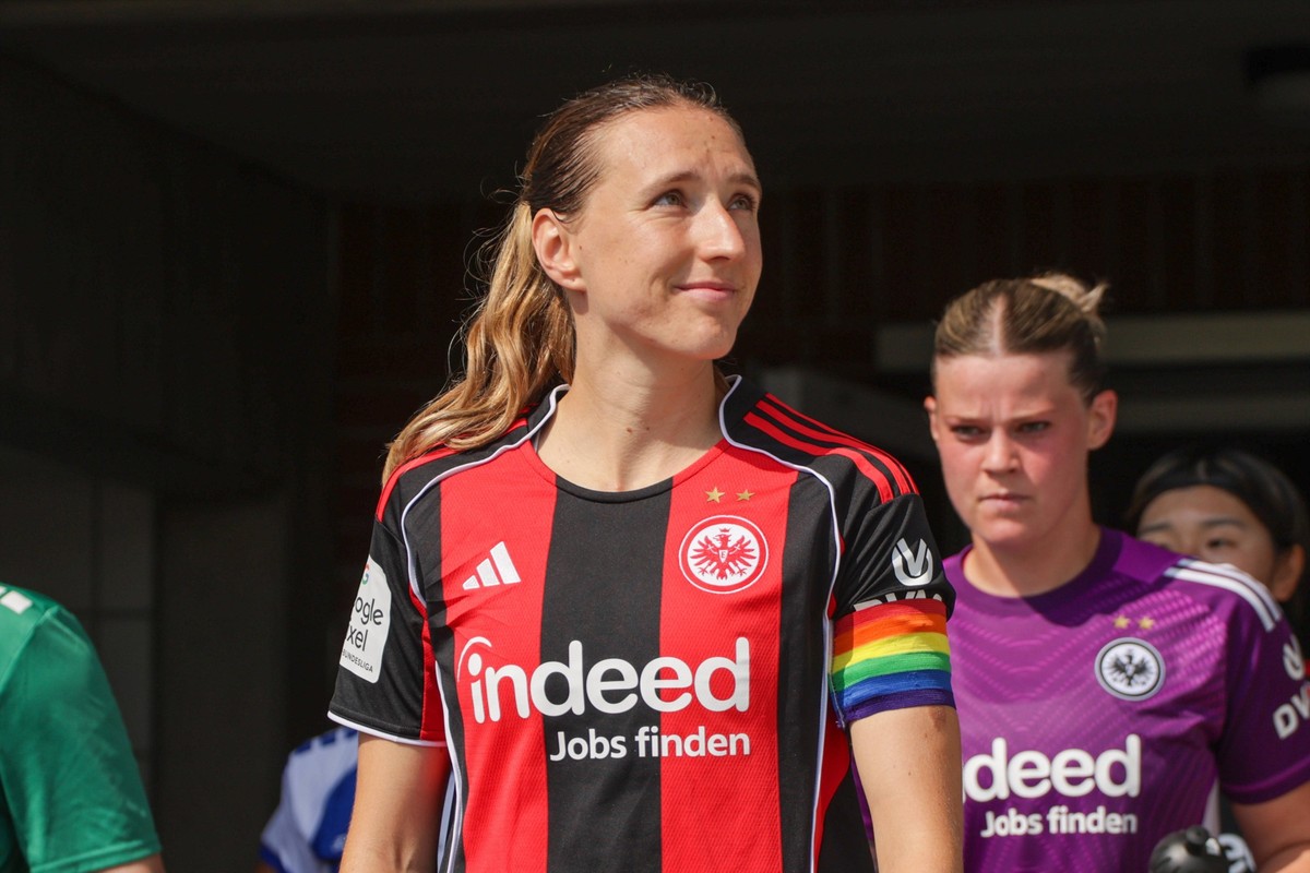 15.08.2025, xgrfx, Fussball Testspiel , Eintracht Frankfurt Frauen - Grasshopper Club Z�rich v.l. Lara Prasnikar Eintracht Frankfurt DFL/DFB REGULATIONS PROHIBIT ANY USE OF PHOTOGRAPHS as IMAGE SEQUEN ...