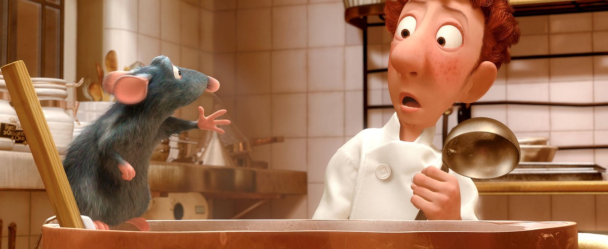 RATATOUILLE, Remy voice: Patton Oswalt, Linguini voice: Lou Romano, 2007. Walt Disney Co./courtesy Everett Collection Walt Disney Co./Courtesy Everett Collection ACHTUNG AUFNAHMEDATUM GESCH�TZT PUBLIC ...