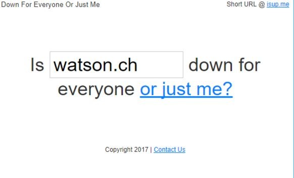 Die Webseite DownForEveryOneOrJustMe.com tut genau das, was der Name verspricht: Sie zeigt, ob die gesuchte Webseite tatsächlich offline ist – oder nur auf dem eigenen Gerät nicht geladen wird.