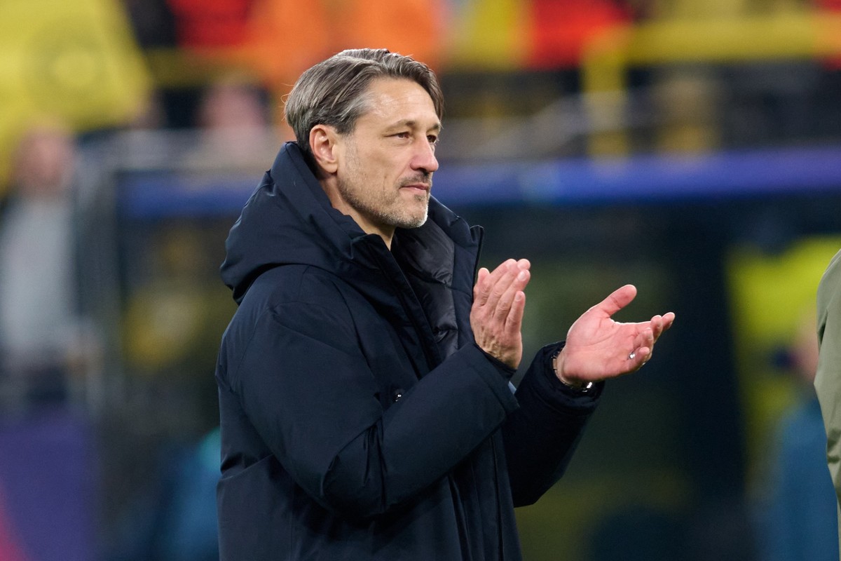 01.10.2025, Nordrhein-Westfalen, Dortmund: Fußball: Champions League, Borussia Dortmund - Athletic Bilbao, Vorrunde, 2. Spieltag, Signal Iduna Park. Trainer Niko Kovac (Borussia Dortmund) freut sich n ...