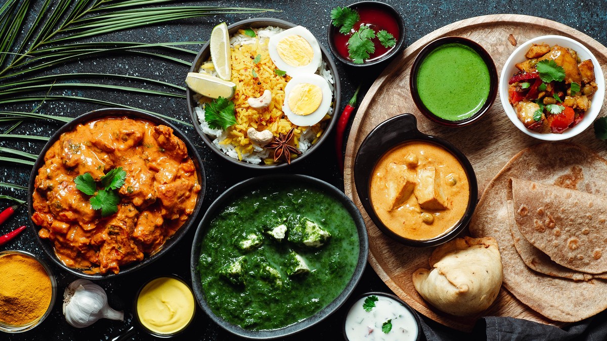 Indian food and indian cuisine dishes, copy space, 02.04.2020 01:01:12, Copyright: xFascinadorax Panthermedia28259691