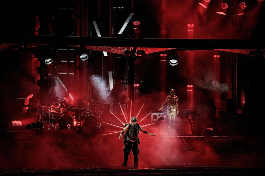 Rammstein live in Odense, Denmark Odense, Denmark. 02nd, June 2023. The German industrial metal band Rammstein performs a live concert at Odense Dyreskureplads in Odense. Here vocalist Till Lindemann  ...