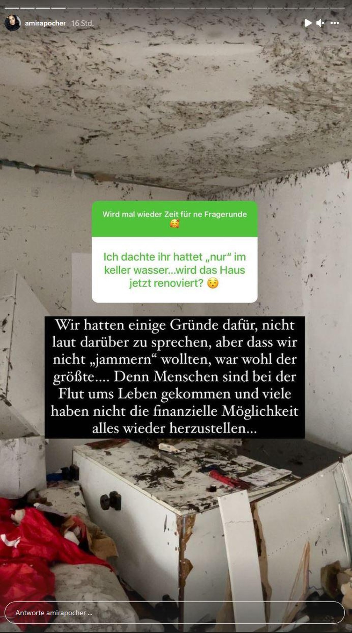 Amira Pocher veröffentlicht Fotos aus ihrem Haus in Köln.
