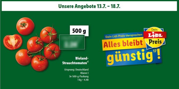 "Alles bleibt günstig", verspricht Lidl seinen Kunden.