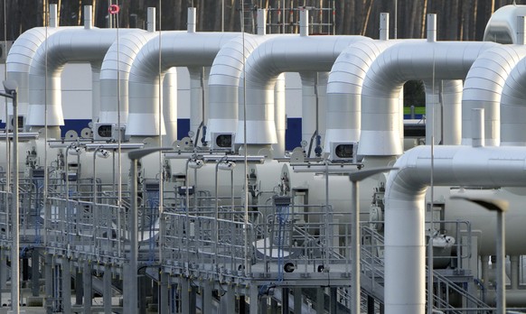 FILE - Pipes at the landfall facilities of the 'Nord Stream 2' gas pipline are pictured in Lubmin, northern Germany, Tuesday, Feb. 15, 2022. It's not a summer heat wave that's making European leaders  ...