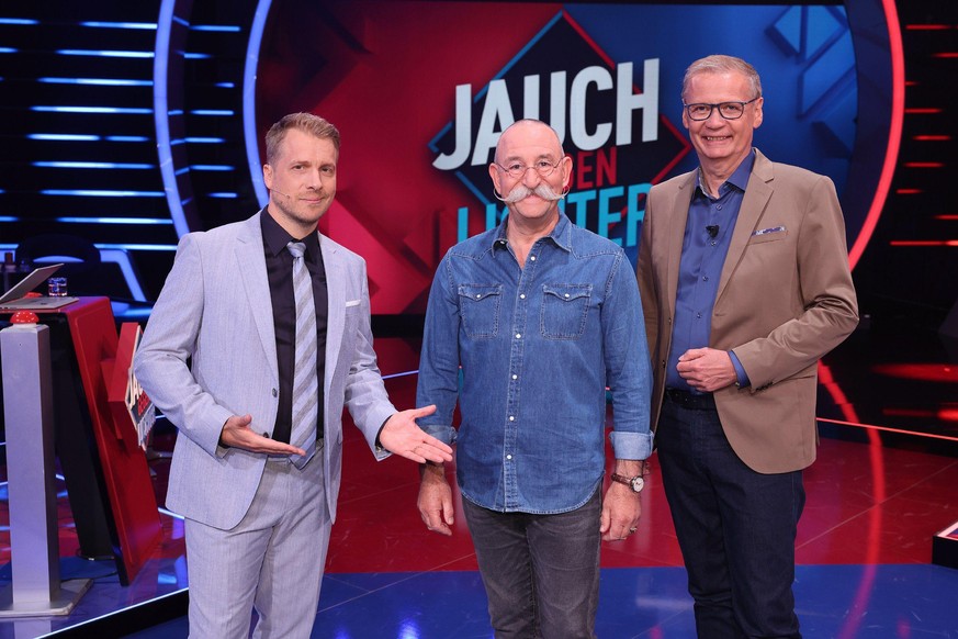 V.l.: Moderator Oliver Pocher, Horst Lichter und G