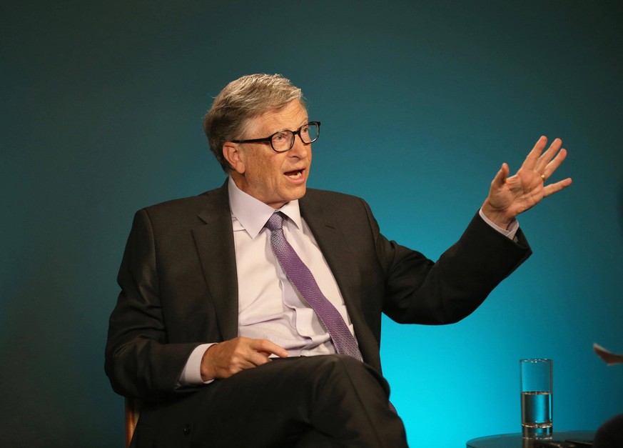 191118 -- SEATTLE U.S., Nov. 18, 2019 -- Bill Gates, co-chair of the Bill &amp; Melinda Gates Foundation, receives an exclusive interview with Xinhua in Seattle, the United States, on Nov. 13, 2019. C ...