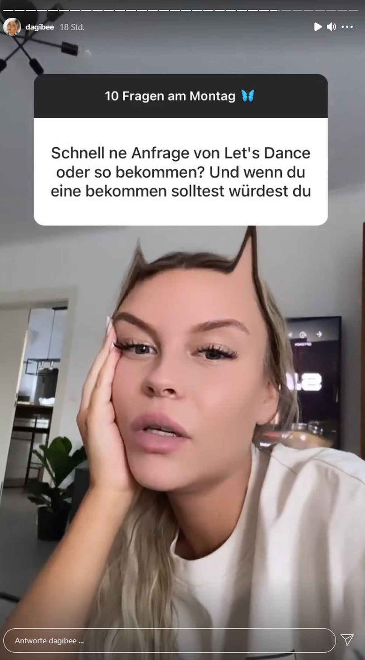 Dagi Bee erklärt ihren Fans, warum sie nicht bei "Let's Dance" war.